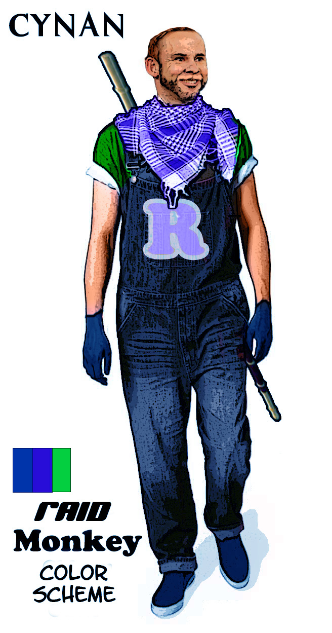 Raid Monkey Color Scheme Cynan